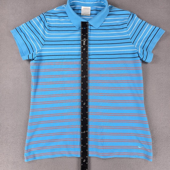 Nike‎ Golf Shirt Dri Fit Womans Size L Short Sleeve 1501 Dry Golfcore - Picture 9 of 13